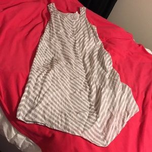 J.Jill Long striped linen dress